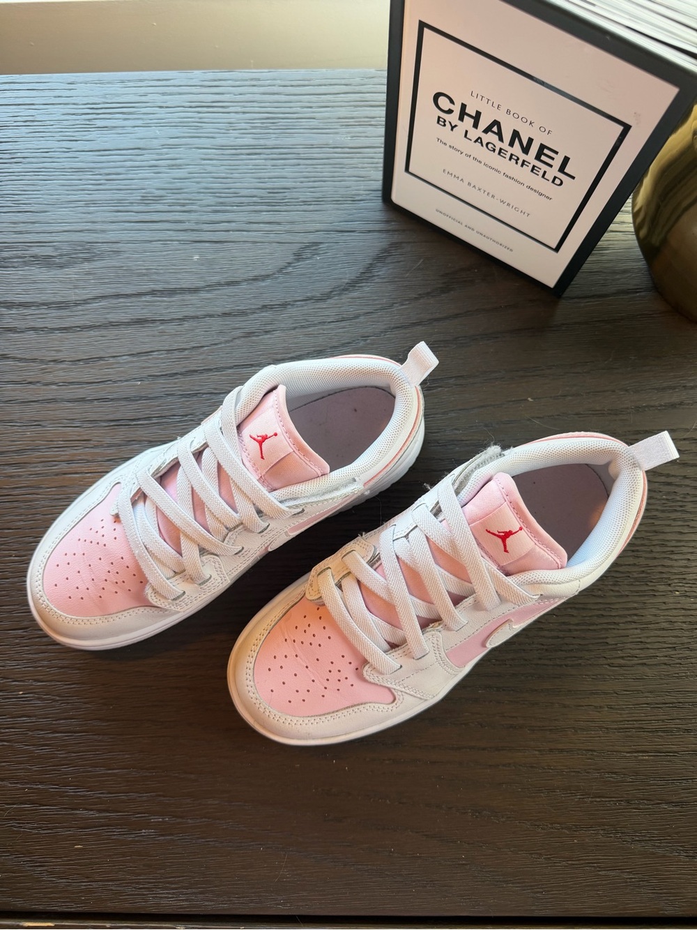 Air Jordan 1 Low Pink White Bungee Sneakers – Kids Size 3Y